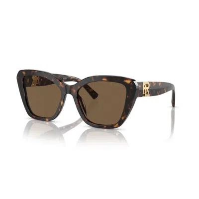 Ralph Lauren Ladies' Sunglasses  The Isabel Rl 8216u Gbby2 In Brown