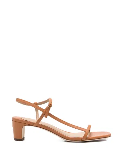Ralph Lauren Lainee Strappy Leather Sandals In Multi