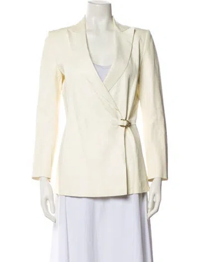 Pre-owned Ralph Lauren Lamb Leather Blazer In Green