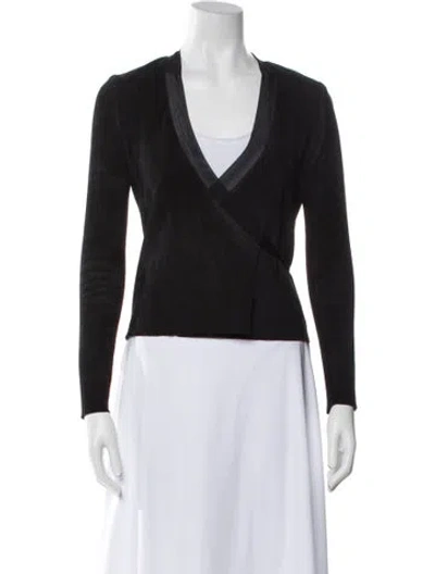 Pre-owned Ralph Lauren Lambskin Evening Jacket In Black