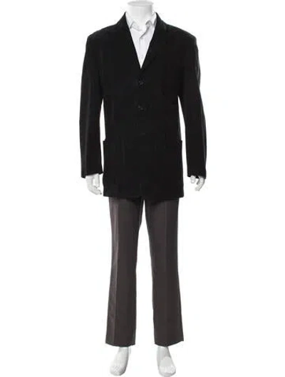 Pre-owned Ralph Lauren Lambskin Jacket In Black