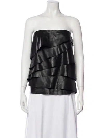 Pre-owned Ralph Lauren Lambskin Mini Skirt W/ Tags In Multi