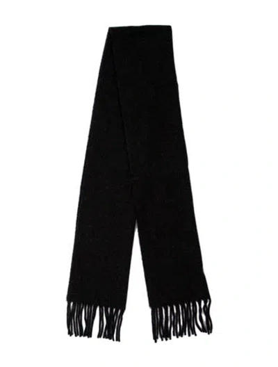 Pre-owned Ralph Lauren Lambswool Scarf In Black