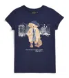 Ralph Lauren Landscape Bear Graphic T-shirt In Blue