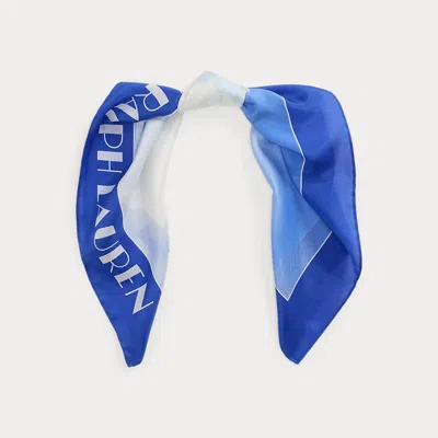 Ralph Lauren Landscape-print Silk Square Scarf