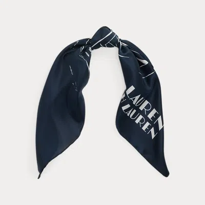 Ralph Lauren Landscape-print Silk Square Scarf