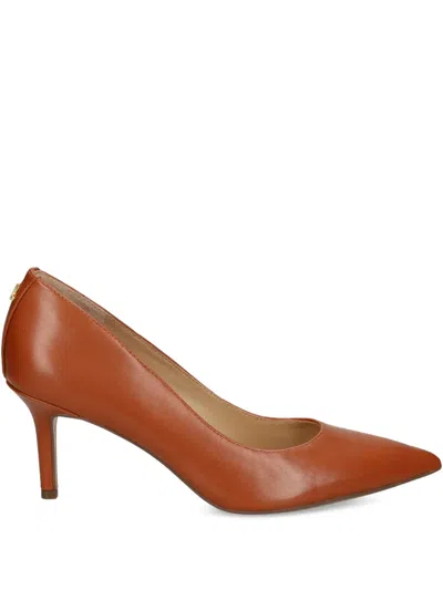 Ralph Lauren Lanette Leather Pumps In Brown