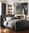 Polo Ralph Lauren Langdon King Fitted Sheet In Grey