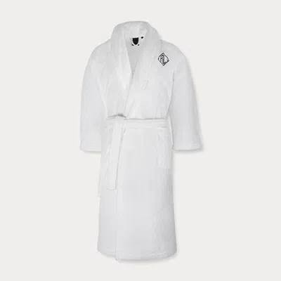 Ralph Lauren Langdon Shawl-collar Bathrobe In White