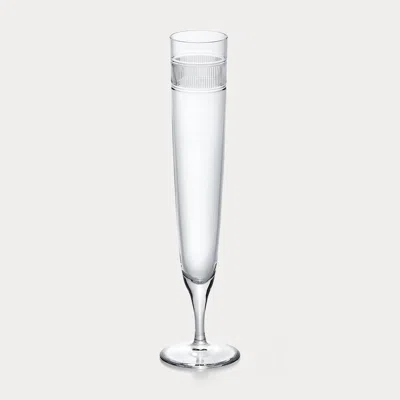 Ralph Lauren Langley Champagne Flute In Clear In Transparent
