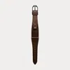 Polo Ralph Lauren Large Stirrup Calfskin Strap In Dark Brown/black