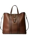 Ralph Lauren Large Tote Bag In Brown