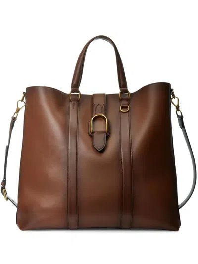 Ralph Lauren Large Tote Bag In Brown