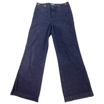 Pre-owned Ralph Lauren Lauren Jeans Company  Dark Blue Straight Jeans, Size 4