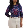 Ralph Lauren Womens Print Cotton Blend Sweater P Xs 3x