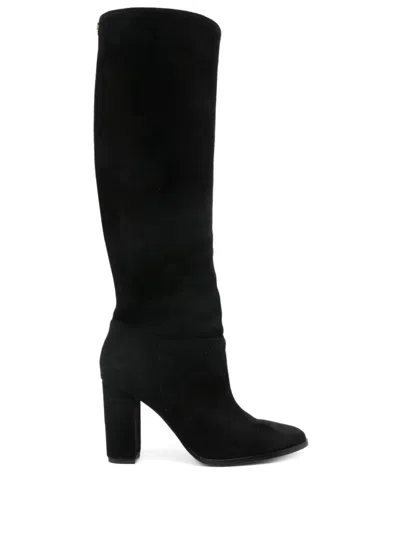 Ralph Lauren Lauren  Artizan Tall Boots In Black