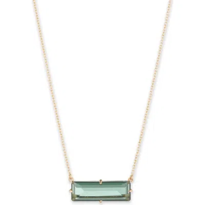 RALPH LAUREN LAUREN RALPH LAUREN BAGUETTE PENDANT NECKLACE