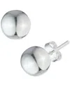 Ralph Lauren Ball Stud Earrings In Sterling Silver In Silver