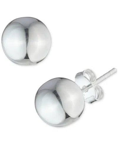 Ralph Lauren Ball Stud Earrings In Sterling Silver
