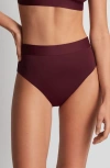 Ralph Lauren Lauren  Banded High Waist Bikini Bottoms