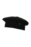 Ralph Lauren Lauren  Basket Knit Beret In Black