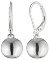 Ralph Lauren Bead Drop Earrings In Sterling Silver In Silver