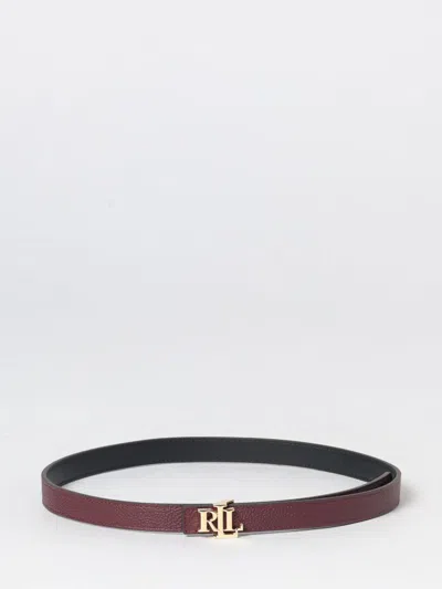Ralph Lauren Lauren  Belt Woman In Burgundy