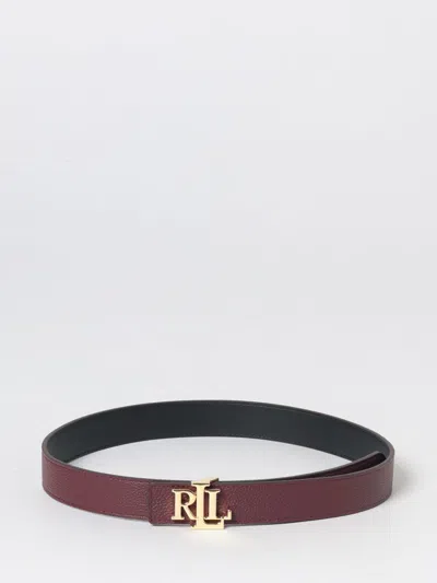 Ralph Lauren Reversible Logo-plaque Belt In Red