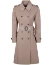 Ralph Lauren Belted Trench Coat In Neutral