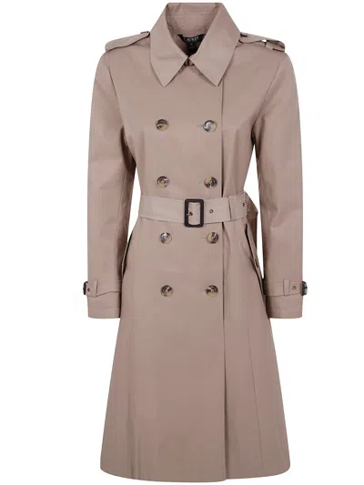 RALPH LAUREN LAUREN RALPH LAUREN "BL DB W CN42" LINED TRENCH