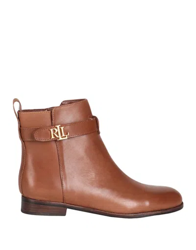 Ralph Lauren Ankle Boots In Brown