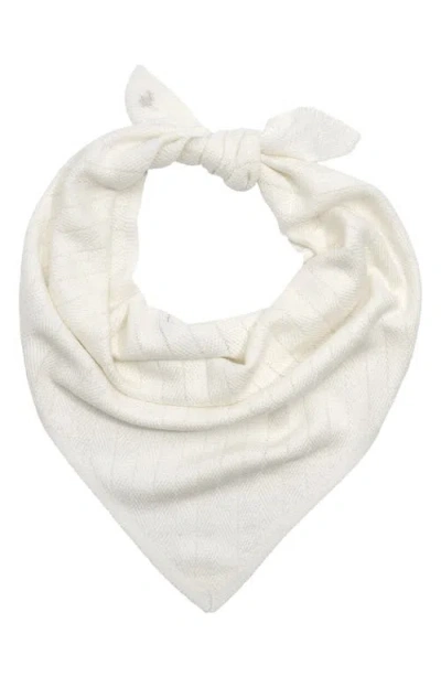 Ralph Lauren Lauren  Chevron Knit Neckerchief In White