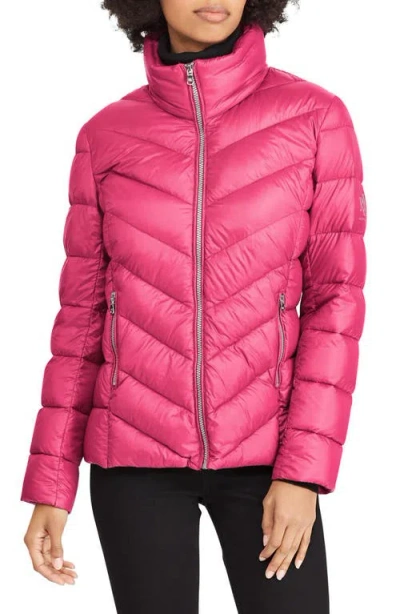 Ralph Lauren Lauren  Chevron Quilted Packable Down Jacket