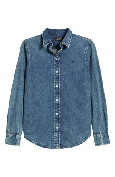 Ralph Lauren Lauren  Classic Fit Denim Shirt In Blue