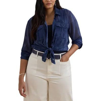 Ralph Lauren Lauren  Classic Fit Georgette Button-up Shirt