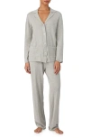 Ralph Lauren Lauren  Cotton & Cashmere Pajamas In Gray