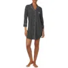 Ralph Lauren Lauren  Cotton Blend Nightgown In Black