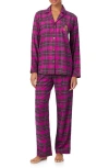 Ralph Lauren Lauren  Cotton Blend Pajamas In Purple