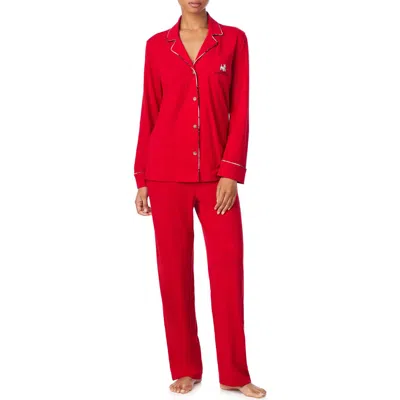 Ralph Lauren Lauren  Cotton Blend Pajamas In Red