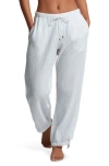 Ralph Lauren Lauren  Cotton Gauze Straight Leg Cover-up Pants