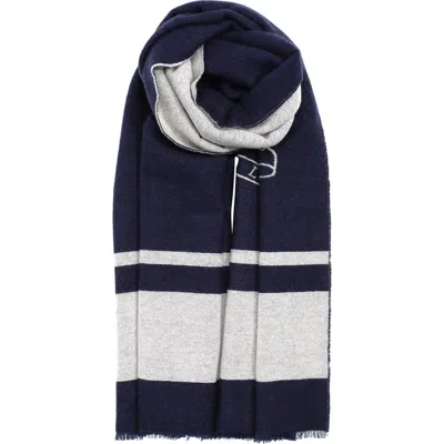 Ralph Lauren Lauren  Crest Jacquard Wrap In Blue