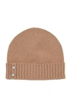 Ralph Lauren Lauren  Crest Knit Beanie In Brown