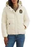 Ralph Lauren Lauren  Crested Puffer Jacket In White