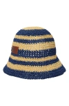 Ralph Lauren Lauren  Crochet Straw Bucket Hat