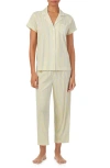 Ralph Lauren Lauren  Crop Pajamas In Yelw Stp