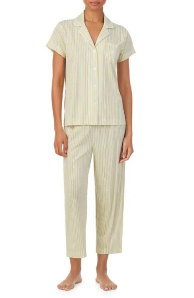 Ralph Lauren Lauren  Crop Pajamas In Yelw Stp