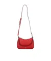 Ralph Lauren Danni Medium Logo-detail Shoulder Bag In Red