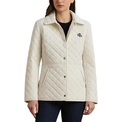 Ralph Lauren Lauren  Diamond Quilted Jacket In White