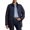 Ralph Lauren Lauren  Diamond Quilted Puffer Jacket In Black