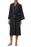 Ralph Lauren Lauren  Dot Print Robe In Black